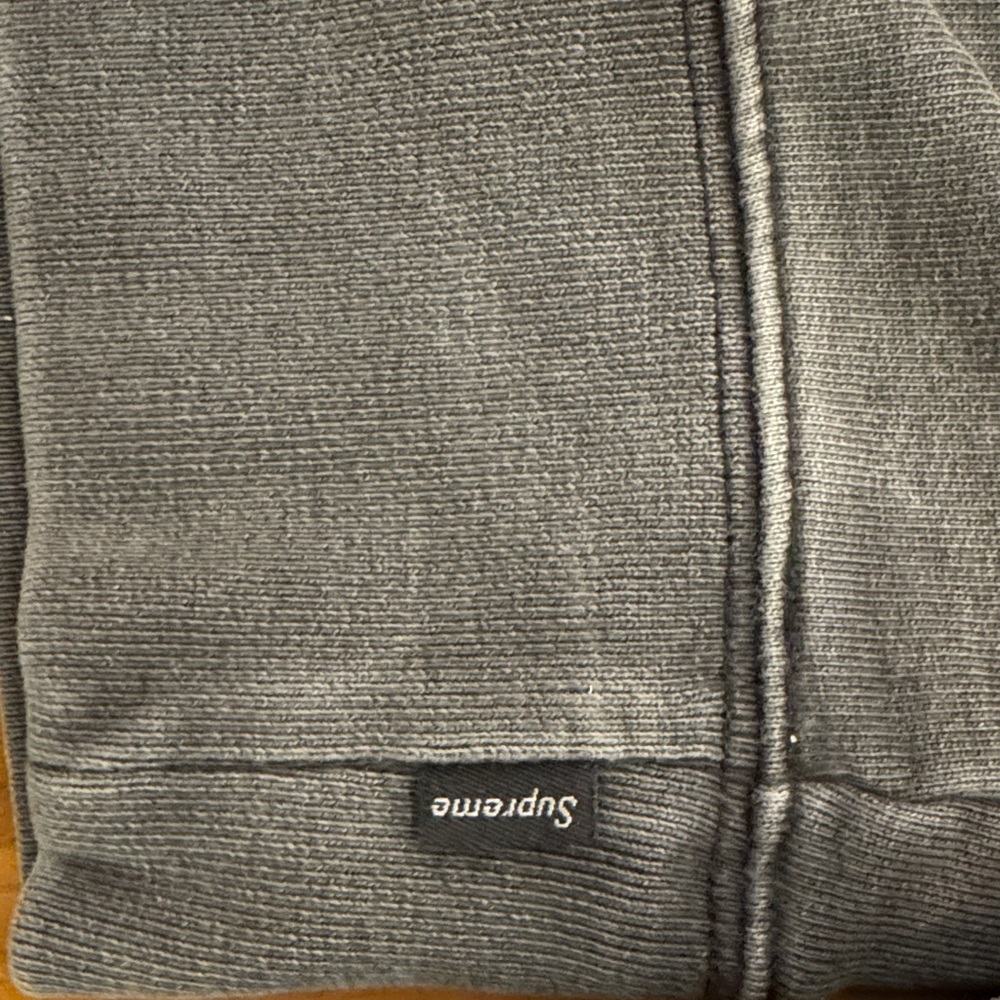 Supreme Overdyed Hoodie Black/Grey - Picture 4 of 4